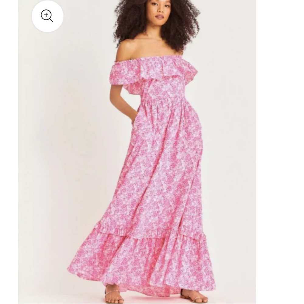 LoveShackFancy 4 NWT‎ Pink Berry Fields Tara Dress Garden Floral Cottage Fairy